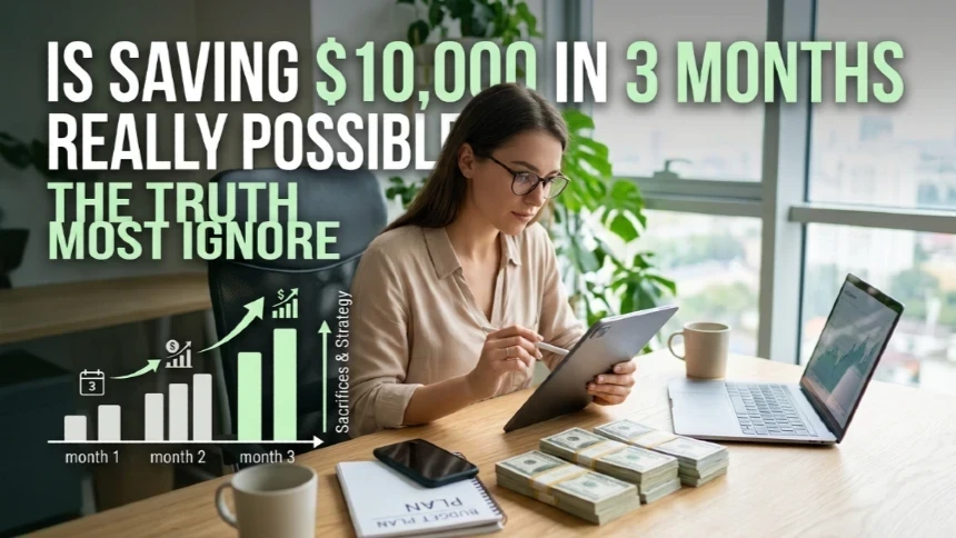 Is Saving $10,000 in 3 Months Really Possible? The Truth Most Ignore