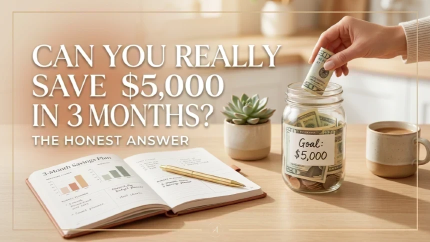 Can You Really Save $5,000 in 3 Months? The Honest Answer