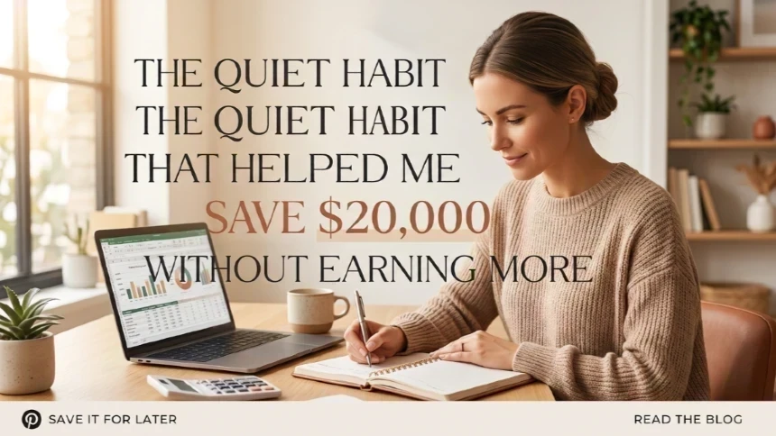 The Quiet Habit That Helped Me Save $20,000 Without Earning More